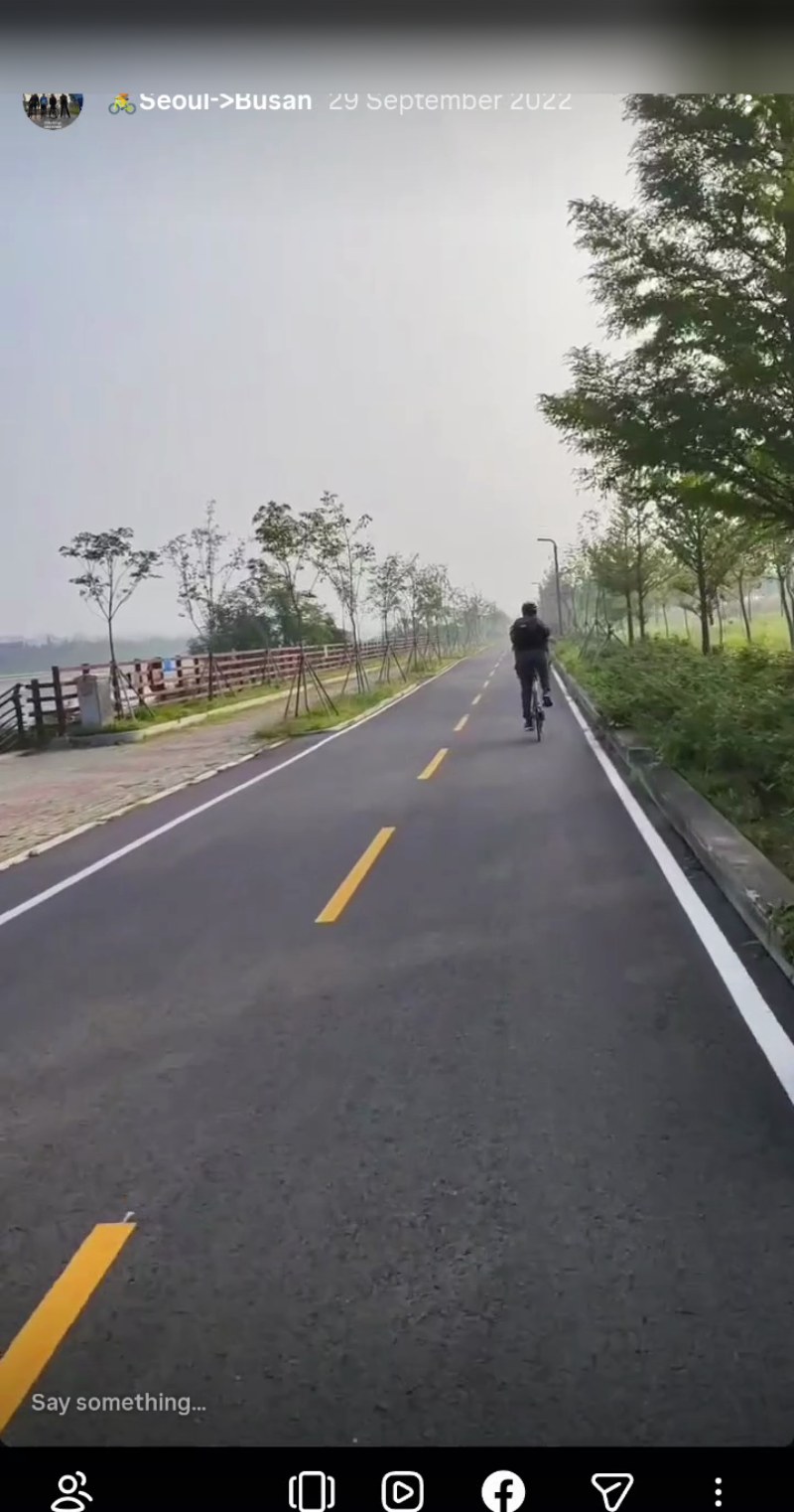 Official Korea 4 Rivers cycling route map Seoul to Busan