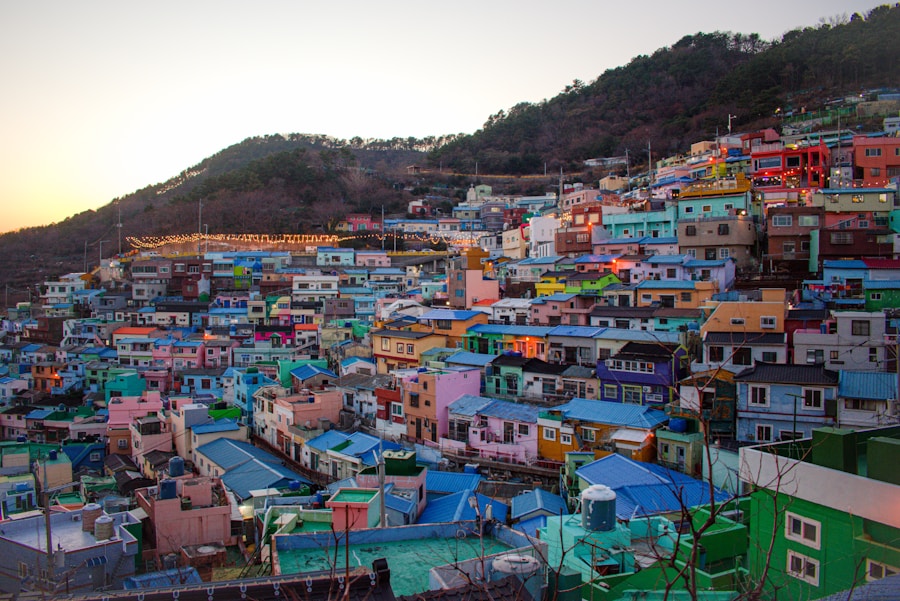 Gamcheon Culture Village Busan colorful pastel houses hillside