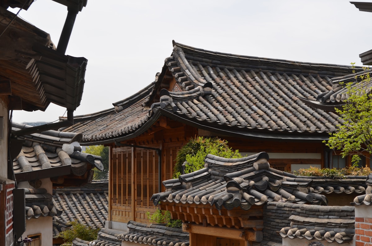 Bukchon Hanok Village traditional Korean wooden houses Seoul