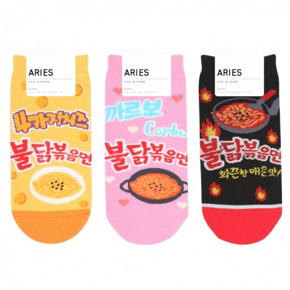Korean K-Drama Character Cotton Socks (6-pack)