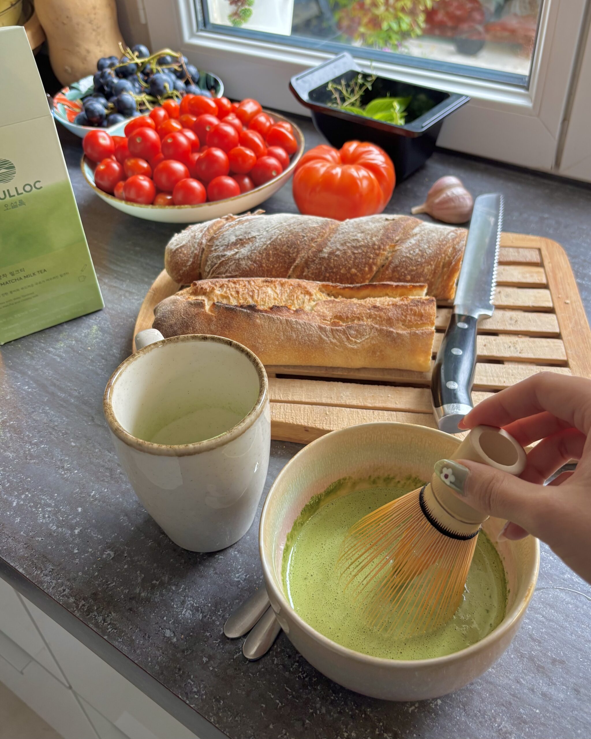 OSULLOC matcha prepared at home by KimchiBoy
