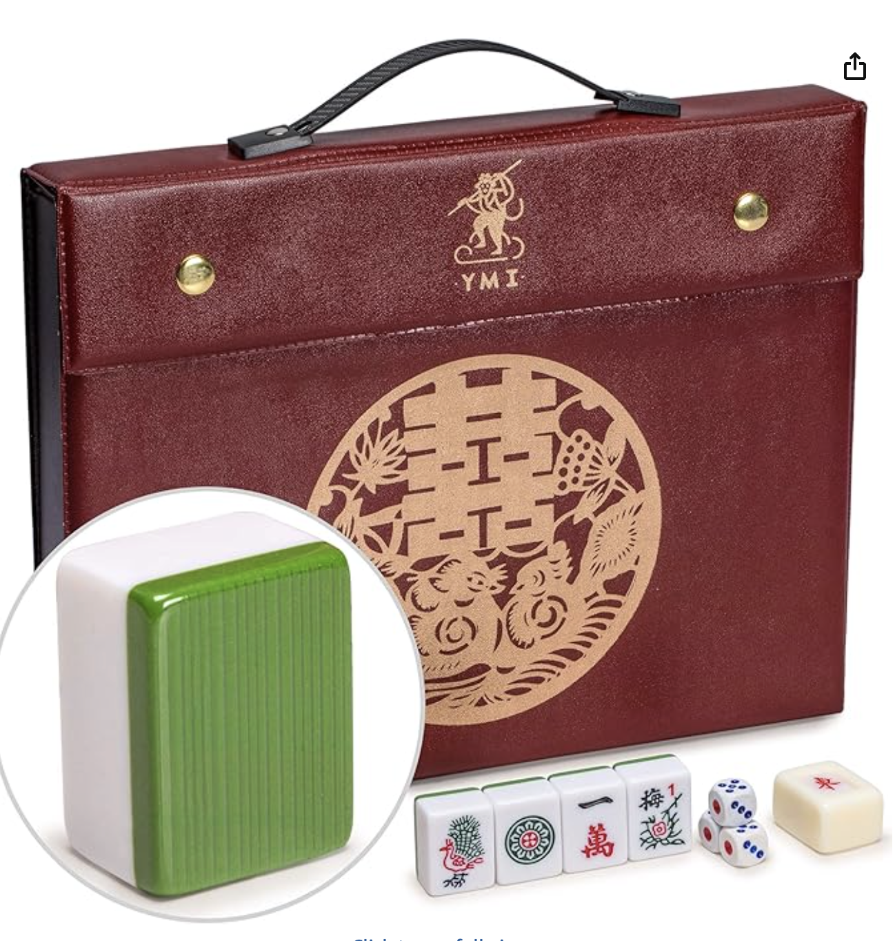 Yellow Mountain Imports Hong Kong Mahjong Set