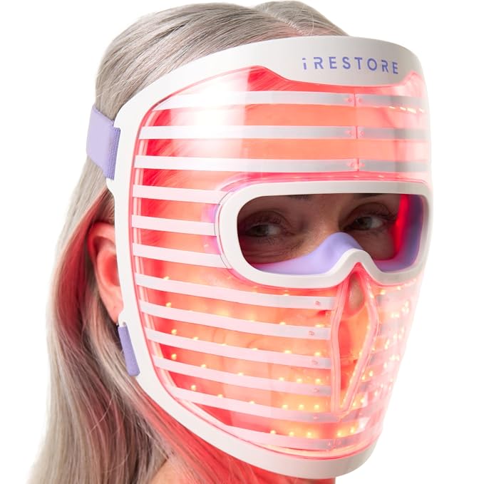 Professional LED face mask treatment in Korean spa