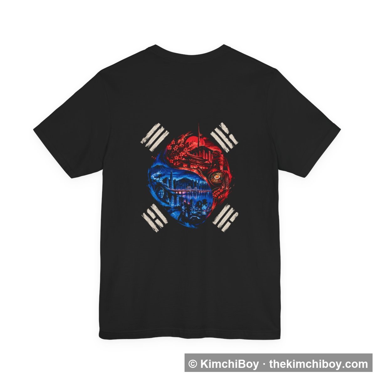 Seoul Taegeuk Tee — Ink — back print