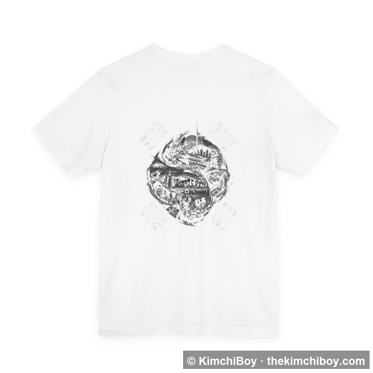 Seoul Taegeuk Tee — Ink Mono - Image 4