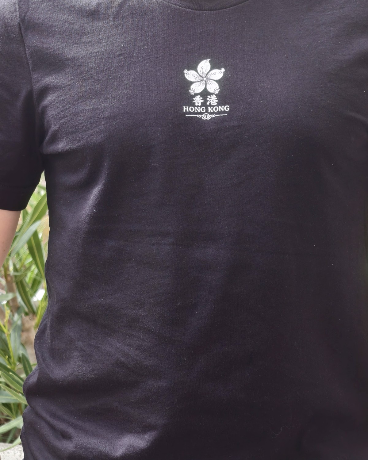 Hong Kong tee front worn